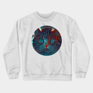 Anxious mycat, revolution for cats Crewneck Sweatshirt